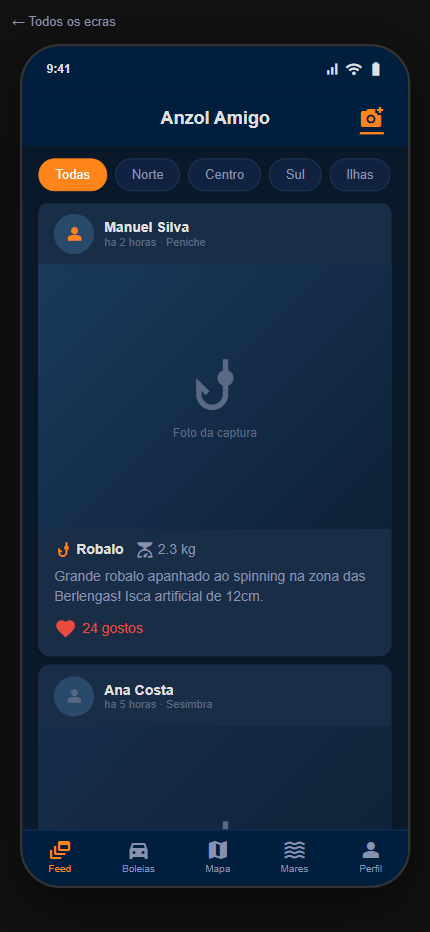 Feed de capturas